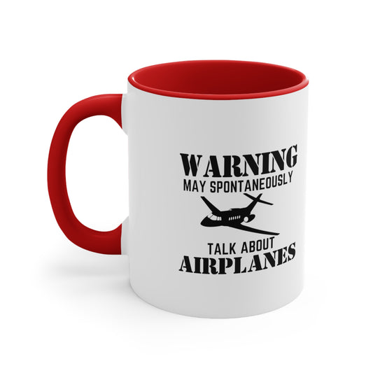 Warning- Jet Coffee Mug, 11oz